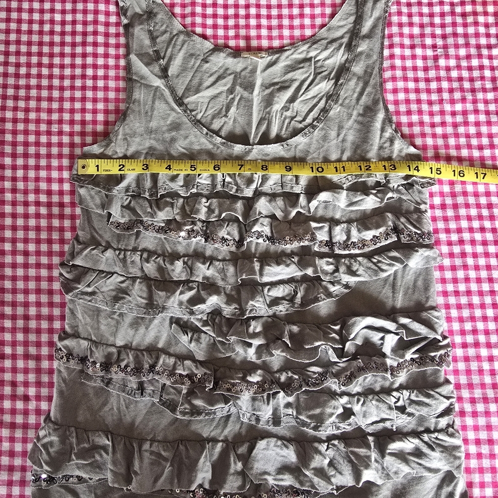 J. Crew Ruffled Tank Top Sz S - Picture 3 of 5